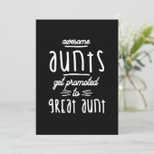 Cadeau voor de eerste keer - Grote tante Kaart (Staand voorkant)