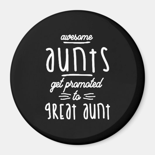 Cadeau voor de eerste keer - Grote tante Magneet (Voorkant)