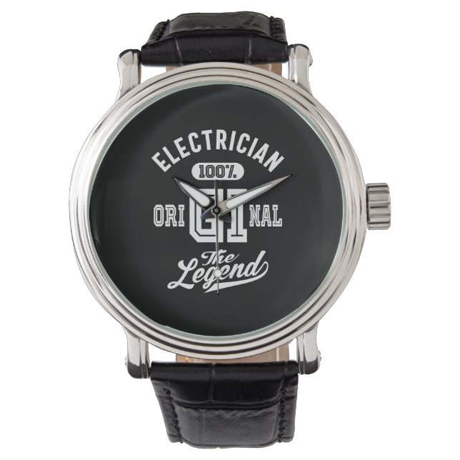 Cadeau voor de functie van elektricien horloge (Voorkant)