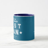 Cadeau voor de getuige van de bruidegom Blauw Mok (Midden)