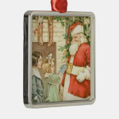 cadeau voor de kerstman metalen ornament (Rechts)