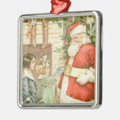 cadeau voor de kerstman metalen ornament (Links)