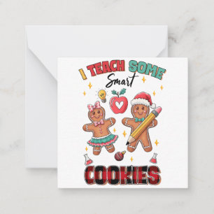 Cadeau voor de leraar Ik onderwijskundige koekje Notitiekaartje