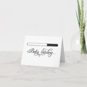 Cadeau voor de Mom-to-Be Baby Loading Blank Greeti Kaart