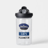 Cadeau voor de politieagent. UK Police Flat Pet Waterfles (Voorkant)