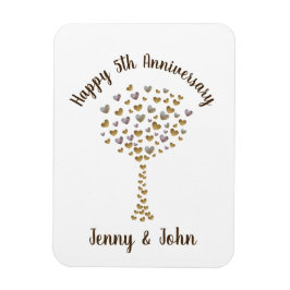 cadeau voor de vijfde huwelijksdag magneet