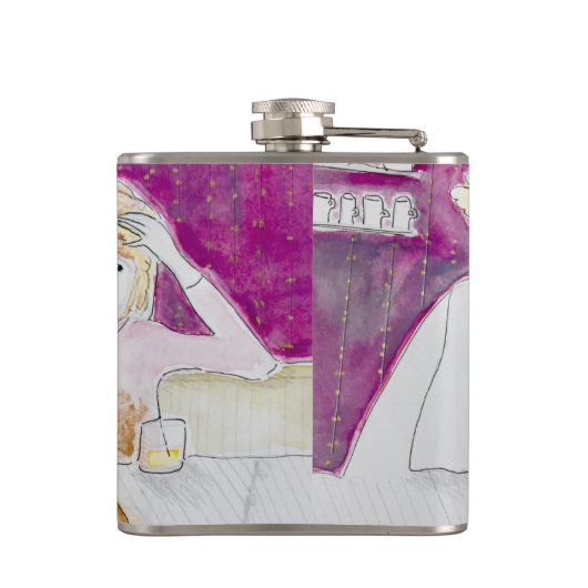 Cadeau voor de vriendinnen heupfles (Achterkant)