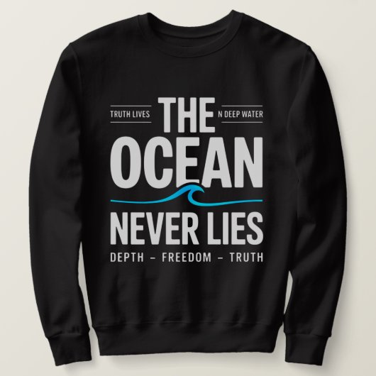 Cadeau voor deep water surfer trui (Design voorkant)