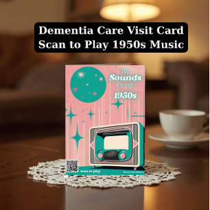 Cadeau voor dementiezorg   Muziek afspeellijst jar Briefkaart