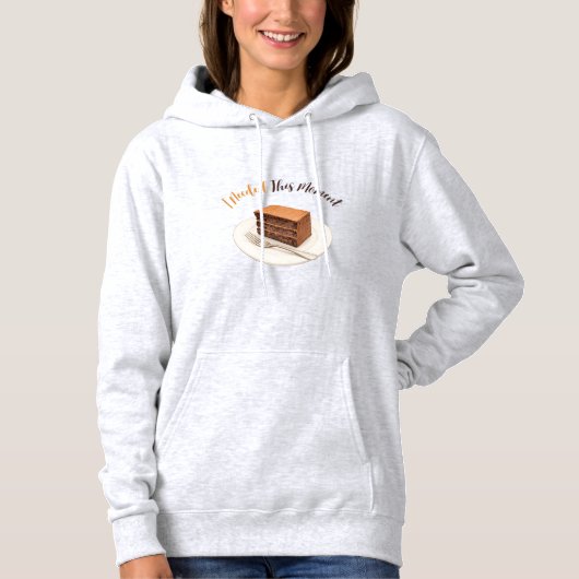 Cadeau voor dessertliefhebber ontwerp hoodie (Voorkant)