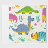 cadeau voor dinosauriërs cadeaupapier (Vlak)