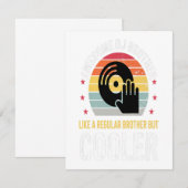 Cadeau voor DJ-speler broer grappige diskjockey br Kaart (Voorkant / Achterkant)