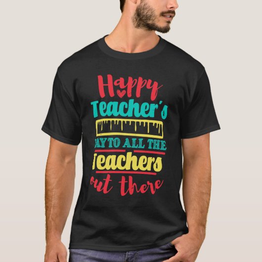 Cadeau voor docenten t-shirt (Voorkant)