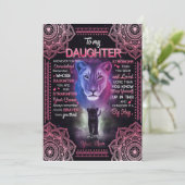 Cadeau voor dochter | Brief aan mijn dochter van m Kaart (Staand voorkant)