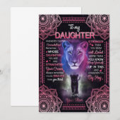 Cadeau voor dochter | Brief aan mijn dochter van m Kaart (Voorkant / Achterkant)