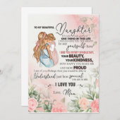 Cadeau voor dochter | Brief aan mijn dochter van m Kaart (Voorkant / Achterkant)