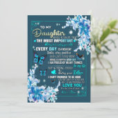 Cadeau voor dochter | Brief aan mijn dochter van m Kaart (Staand voorkant)