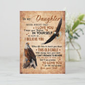 Cadeau voor dochter | Brief aan mijn dochter van p Kaart (Staand voorkant)