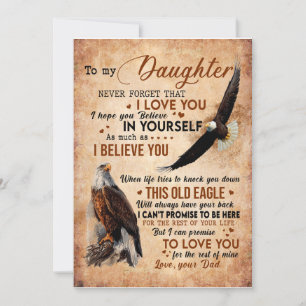 Cadeau voor dochter   Brief aan mijn dochter van v Kaart