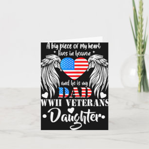 Cadeau voor dochter van WW2-veteraan ter nagedacht Kaart