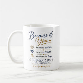 Cadeau voor dokter waardering vanwege jou koffiemok