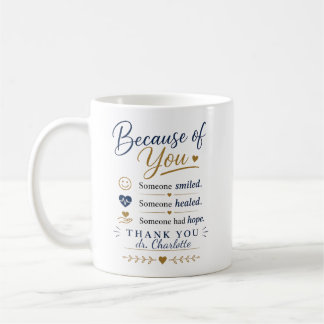 Cadeau voor dokter waardering vanwege jou koffiemok