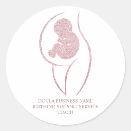 Cadeau voor Doula Geboorte Coach en Zwangerschapsv Ronde Sticker