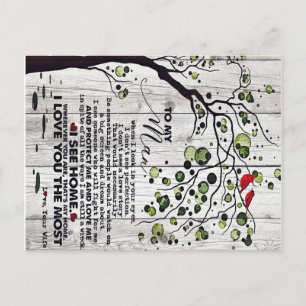 Cadeau voor echtgenoot   Aan mijn man liefdevolle  Aankondigingskaart