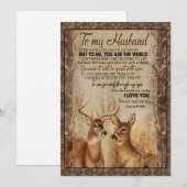 Cadeau voor echtgenoot | Brief aan mijn echtgenoot Feestdagenkaart (Voorkant / Achterkant)