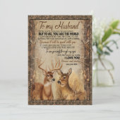 Cadeau voor echtgenoot | Brief aan mijn echtgenoot Feestdagenkaart (Staand voorkant)