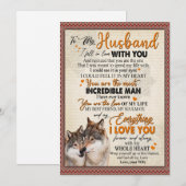 Cadeau voor echtgenoot | Brief aan mijn echtgenoot Feestdagenkaart (Voorkant / Achterkant)