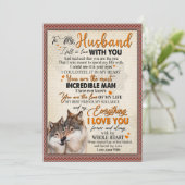 Cadeau voor echtgenoot | Brief aan mijn echtgenoot Feestdagenkaart (Staand voorkant)