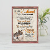 Cadeau voor echtgenoot | Brief aan mijn echtgenoot Kaart (Staand voorkant)