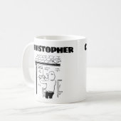 Cadeau voor een Alarm Fitter met naam Koffiemok (Voorkant links)