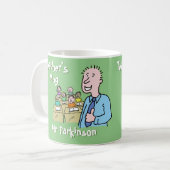 Cadeau voor een blanke leraar. Lerarengift Koffiemok (Voorkant links)