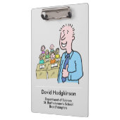 Cadeau voor een blanke leraar. onderwijzer klembord (Links)