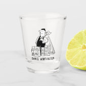 Cadeau voor een Bouwer Shot Glas (Voorkant)