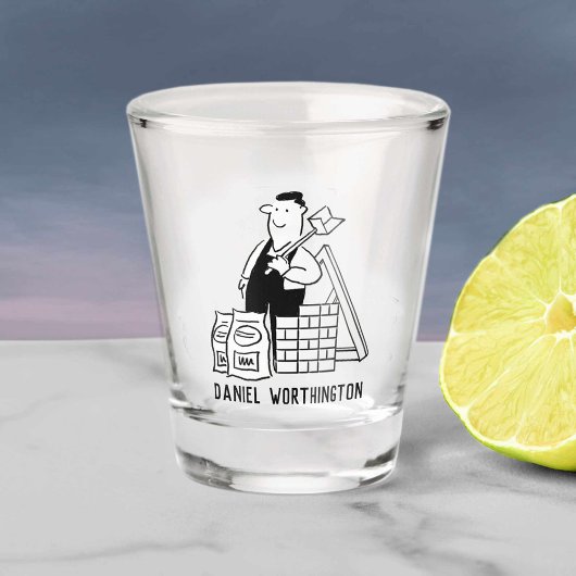 Cadeau voor een Bouwer Shot Glas