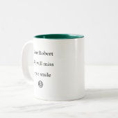 Cadeau voor een collega | mok met twee toontonen (Voorkant links)