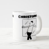 Cadeau voor een Glazier met Naam Grote Koffiekop (Voorkant rechts)