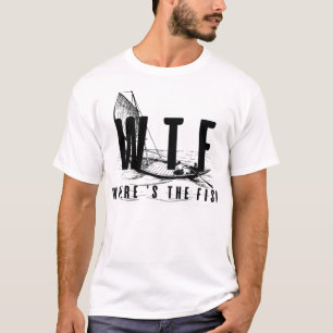cadeau voor een grappige visliefhebber - wtf waar  t-shirt