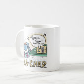 Cadeau voor een leraar of schoolleraar koffiemok (Voorkant links)