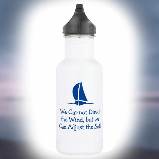 Cadeau voor een matroos. Zeilen of Yachting Waterfles