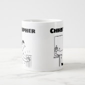 Cadeau voor een Plumber met Toegevoegde Naam Grote Koffiekop (Voorkant)