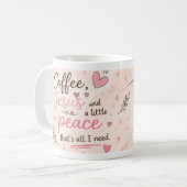 Cadeau voor een positieve mindset koffiemok (Voorkant links)