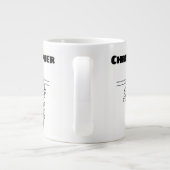 Cadeau voor een Scaffolder met de Toegevoegde naam Grote Koffiekop (Achterkant)