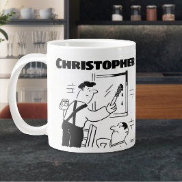 Cadeau voor een schilder & decorateur met naam Reu Grote Koffiekop