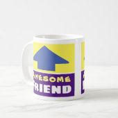 Cadeau voor een vriend koffiemok (Voorkant links)