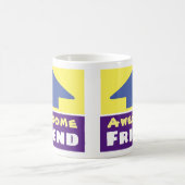 Cadeau voor een vriend koffiemok (Center)
