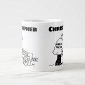 Cadeau voor een Window Cleaner met naam Grote Koffiekop (Voorkant)